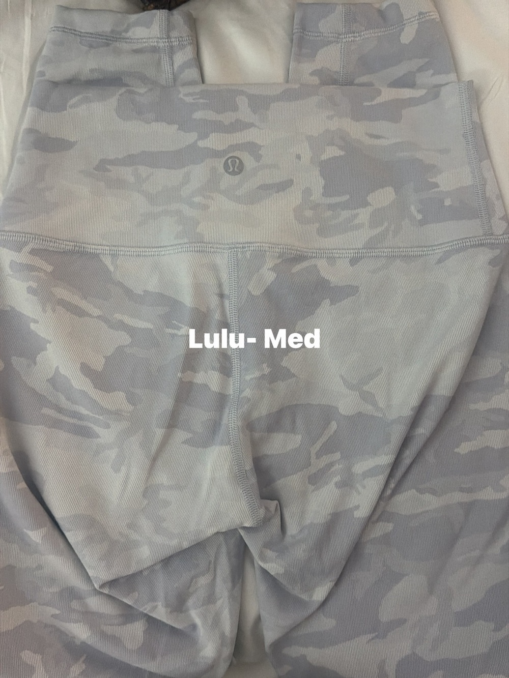 lululemon athletica Light Gray Camo Leggings